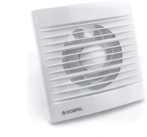 Dospel STYL Fali Fürdőszobai Ventilátor 120mm, Fehér, 230V, 15-17W, IPX4 Védelem, Csendes Működés, 100-150 m³/óra, 34-49 Pa Statikus Nyomás