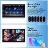 CAMECHO 1 DIN Autórádió 7 Hüvelykes Érintőkijelzővel és Vezeték Nélküli Carplay/Android Autóval