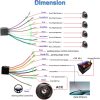 CAMECHO 1 DIN Autórádió 7 Hüvelykes Érintőkijelzővel és Vezeték Nélküli Carplay/Android Autóval