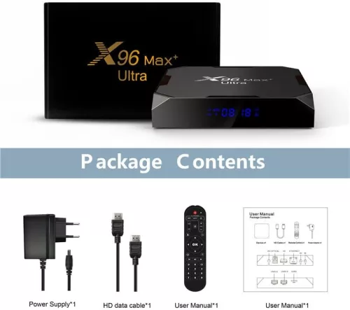 X96 Max Plus Ultra Android 11 TV Box 4GB RAM 32GB ROM
