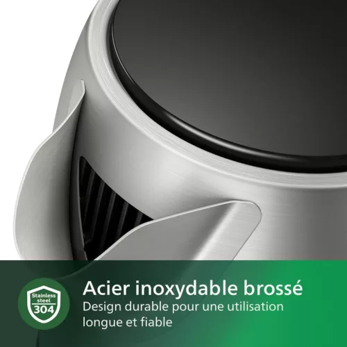 Philips Daily Inox Vízforraló 1,7L - 2200W, Gyorsforralás, 360°-os Vezeték Nélküli Alap, Tavaszfedéllel, Vízkőszűrővel