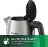 Philips Daily Inox Vízforraló 1,7L - 2200W, Gyorsforralás, 360°-os Vezeték Nélküli Alap, Tavaszfedéllel, Vízkőszűrővel