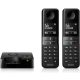 Philips D4752B/01 vezeték nélküli telefon, fekete, 2 készülék, digitális üzenetrögzítővel