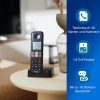 Philips D4752B/01 vezeték nélküli telefon, fekete, 2 készülék, digitális üzenetrögzítővel