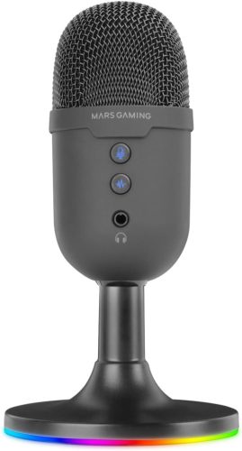 Mars Gaming MMIC-CX Stúdió Mikrofon ARGB Fekete