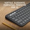 Logitech Pebble Keys 2 K380s Bluetooth Billentyűzet Olasz QWERTY