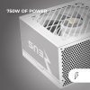 Mars Gaming MPZE750SI 750W ATX Fehér Tápegység