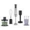 Severin SM3774 1000W Kézi Mixer Prémium Készlettel - 4 Penge, 500 ml, Fekete/Ezüst