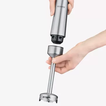   Severin SM3774 1000W Kézi Mixer Prémium Készlettel - 4 Penge, 500 ml, Fekete/Ezüst