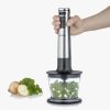 Severin SM 3774 1000W Kézi Mixer Prémium Készlettel - 4 Penge, 500 ml, Fekete/Ezüst