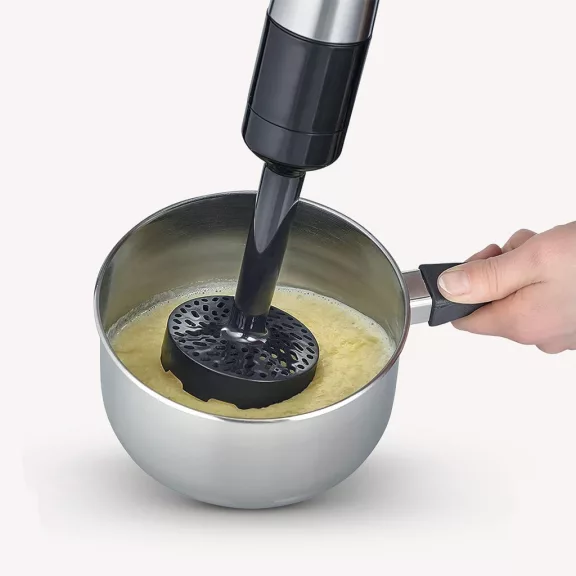 Severin SM3774 1000W Kézi Mixer Prémium Készlettel - 4 Penge, 500 ml, Fekete/Ezüst