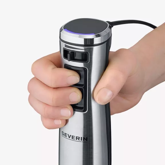 Severin SM3774 1000W Kézi Mixer Prémium Készlettel - 4 Penge, 500 ml, Fekete/Ezüst