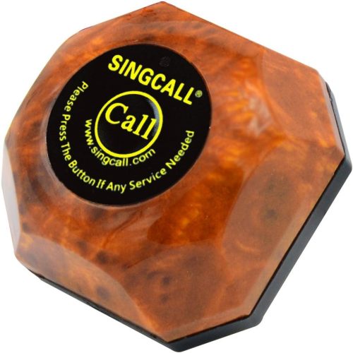 SINGCALL 20 Darabos Vezeték Nélküli Hívórendszer, 3 Jegyű Kijelző, 999 Hívószám, 12 Dallam, Vízálló Gomb, 40–490m Hatótáv, APE9500+APE560, Fekete