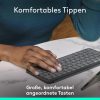 Logitech Keys-To-Go 2 Vezeték nélküli Billentyűzet iPad-hez, Beépített Védőborítással, Szürke