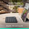 Logitech Keys-To-Go 2 Vezeték nélküli Billentyűzet iPad-hez, Beépített Védőborítással, Szürke