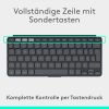 Logitech Keys-To-Go 2 Vezeték nélküli Billentyűzet iPad-hez, Beépített Védőborítással, Szürke