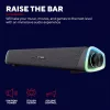 Trust Gaming GXT 620 Axon Soundbar, 12W Csúcsteljesítmény, 6W RMS, Surround Hangszóró, RGB Világítás, USB Tápellátás, 3,5mm AUX, Asztali, Fekete
