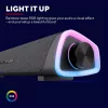 Trust Gaming GXT 620 Axon Soundbar, 12W Csúcsteljesítmény, 6W RMS, Surround Hangszóró, RGB Világítás, USB Tápellátás, 3,5mm AUX, Asztali, Fekete