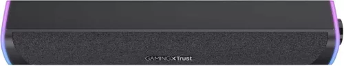 Trust Gaming GXT 620 Axon Soundbar, 12W Csúcsteljesítmény, 6W RMS, Surround Hangszóró, RGB Világítás, USB Tápellátás, 3,5mm AUX, Asztali, Fekete