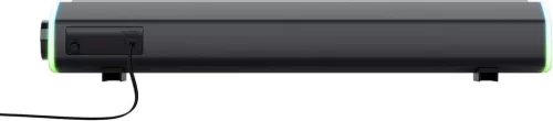 Trust Gaming GXT 620 Axon Soundbar, 12W Csúcsteljesítmény, 6W RMS, Surround Hangszóró, RGB Világítás, USB Tápellátás, 3,5mm AUX, Asztali, Fekete