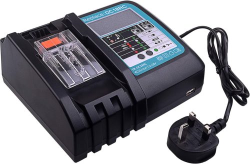 Woods 18V Li-ion Akkumulátor Töltő LCD Kijelzővel