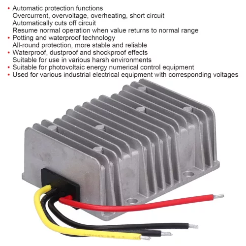 Jenngaoo 36V 48V-ról 24V-ra 30A 720W DC Feszültségcsökkentő Transzformátor