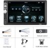 Podofo 7 hüvelykes 1080P HD érintőképernyős autórádió Carplay és Android Auto támogatással