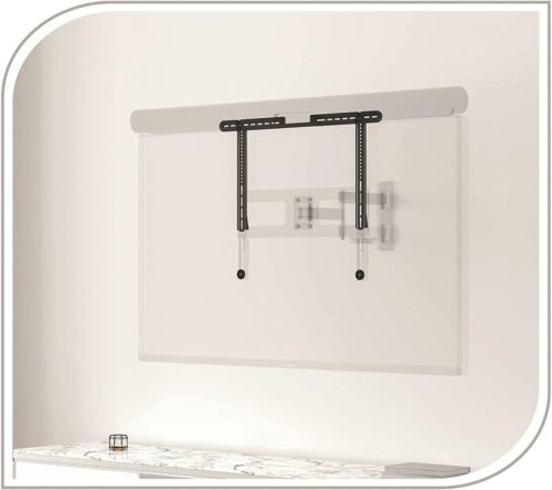 PureMounts PM-SOM-110 Fali Hangszóró Tartó Sonos Arc-hoz, 10 kg Teherbírás, Fekete