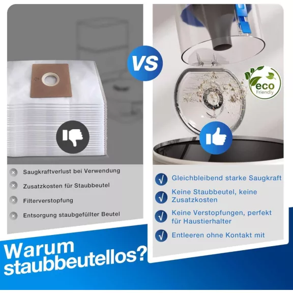 ECOVACS Deebot N20 Plus Robotporszívó, Felmosó Funkció, 8000 Pa Szívóerő, Porzsákmentes PureCyclone Állomás, ZeroTangle, HEPA Szűrő, Fehér