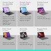 Logitech Combo Touch iPad Pro 13 hüvelykes billentyűzet tok - 2024, levehető háttérvilágítású billentyűzet, többfunkciós mód, éjfekete