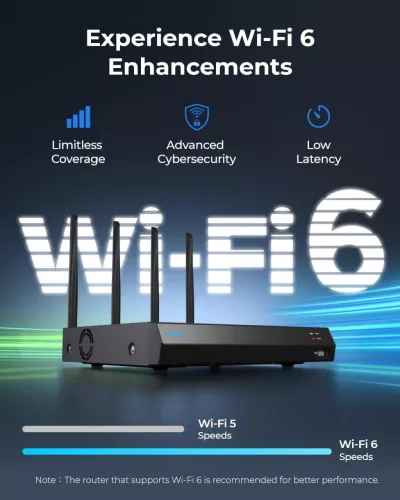 REOLINK 4K 16 csatornás WiFi NVR Wi-Fi 6-tal és 2TB HDD-vel