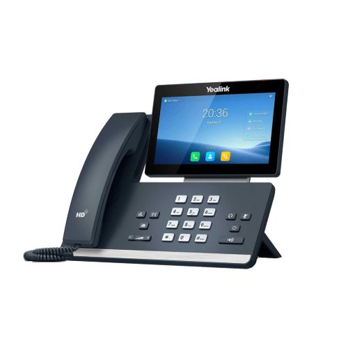 Yealink SIP-T58W IP Telefon, Android 9.0, 18 cm Érintőkijelző 1024 x 600, LCD, 16 SIP Fiók, HD Hang, Zajcsökkentés, Bluetooth 4.2, Wi-Fi, PoE, Szürke