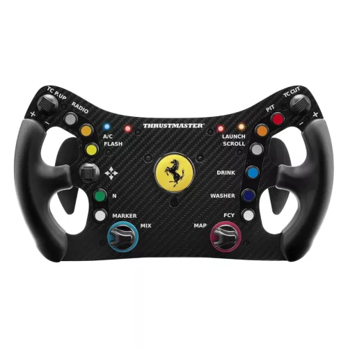 Thrustmaster Ferrari 488 GT3 Wheel Add-On Kormánykarima, 31 Cm, Carbon Előlap, 4 LED, 11 Gomb, D-Pad, 4 Encoder, Quick Release, PC, PS5, Xbox