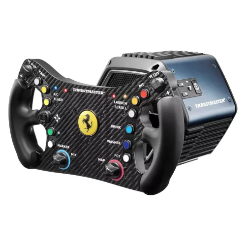 Thrustmaster Ferrari 488 GT3 Wheel Add-On Kormánykarima, 31 Cm, Carbon Előlap, 4 LED, 11 Gomb, D-Pad, 4 Encoder, Quick Release, PC, PS5, Xbox