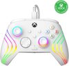 PDP Afterglow Wave Vezetékes Kontroller, Xbox Series X|S, Xbox One, Windows PC, RGB LED Világítás, PDP Control Hub App, Hangerőszabályzás D-Padon, Share Gomb, USB-C, Fehér