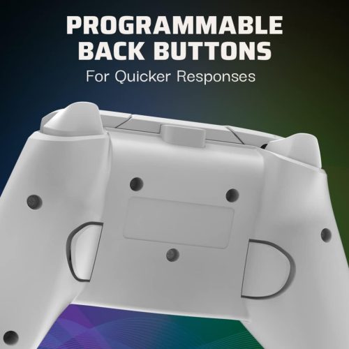 PDP Afterglow Wave Vezetékes Kontroller, Xbox Series X|S, Xbox One, Windows PC, RGB LED Világítás, PDP Control Hub App, Hangerőszabályzás D-Padon, Share Gomb, USB-C, Fehér