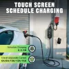 Tera FUN-P03-EU Hordozható EV Töltő, 11 kW, 3 Fázis, 6-16 A, 230 V, CEE 5 Pólusú, 7,5 m Kábel, Állítható Töltőáram, Késleltetett Indítás, Fekete