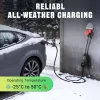 Tera FUN-P03-EU Hordozható EV Töltő, 11 kW, 3 Fázis, 6-16 A, 230 V, CEE 5 Pólusú, 7,5 m Kábel, Állítható Töltőáram, Késleltetett Indítás, Fekete