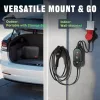 Tera FUN-P03-EU Hordozható EV Töltő, 11 kW, 3 Fázis, 6-16 A, 230 V, CEE 5 Pólusú, 7,5 m Kábel, Állítható Töltőáram, Késleltetett Indítás, Fekete