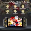 PPKKAI Joy Cons Nintendo Switch Kontroller, Vezeték Nélküli, Átlátszó, Pokemon Minta, Dual Vibration, 6 Tengelyes Giroszkóp, Wake Up, Beépített Akkumulátor