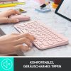 Logitech K380 Multi-Device Bluetooth Billentyűzet Mac-hez, QWERTZ, 3 Eszköz Easy-Switch, Multimédia Gombok, 2×AAA, 24 Hónap Üzemidő, Rózsaszín