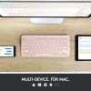 Logitech K380 Multi-Device Bluetooth Billentyűzet Mac-hez, QWERTZ, 3 Eszköz Easy-Switch, Multimédia Gombok, 2×AAA, 24 Hónap Üzemidő, Rózsaszín