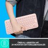 Logitech K380 Multi-Device Bluetooth Billentyűzet Mac-hez, QWERTZ, 3 Eszköz Easy-Switch, Multimédia Gombok, 2×AAA, 24 Hónap Üzemidő, Rózsaszín