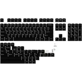   Drop GMK White-On-Black Mechanikus Billentyűzet Keycap Szett, Cherry Profil, ABS, Doubleshot, CR Fekete WS1 Fehér, Klasszikus Szín, Fekete