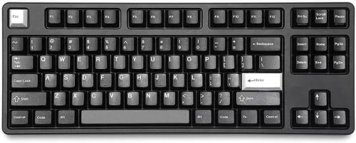 Drop GMK White-On-Black Mechanikus Billentyűzet Keycap Szett, Cherry Profil, ABS, Doubleshot, CR Fekete WS1 Fehér, Klasszikus Szín, Fekete