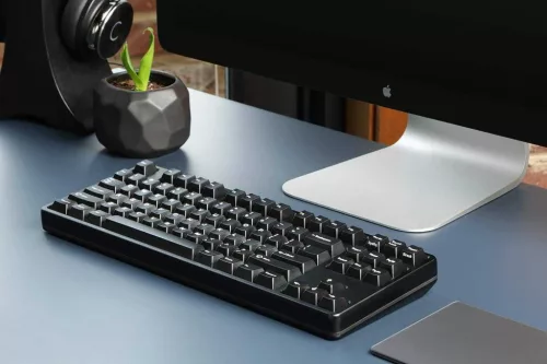 Drop GMK White-On-Black Mechanikus Billentyűzet Keycap Szett, Cherry Profil, ABS, Doubleshot, CR Fekete WS1 Fehér, Klasszikus Szín, Fekete