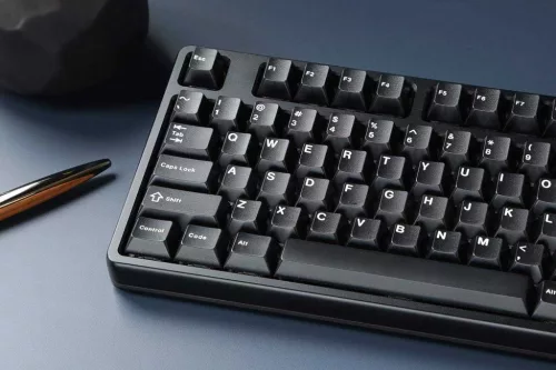Drop GMK White-On-Black Mechanikus Billentyűzet Keycap Szett, Cherry Profil, ABS, Doubleshot, CR Fekete WS1 Fehér, Klasszikus Szín, Fekete