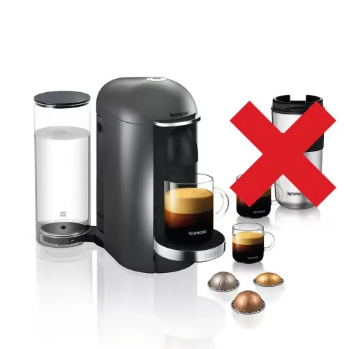 Krups Nespresso Vertuo Plus XN900T Titan Kapszulás Kávéfőző, 1260 W, Titánszürke