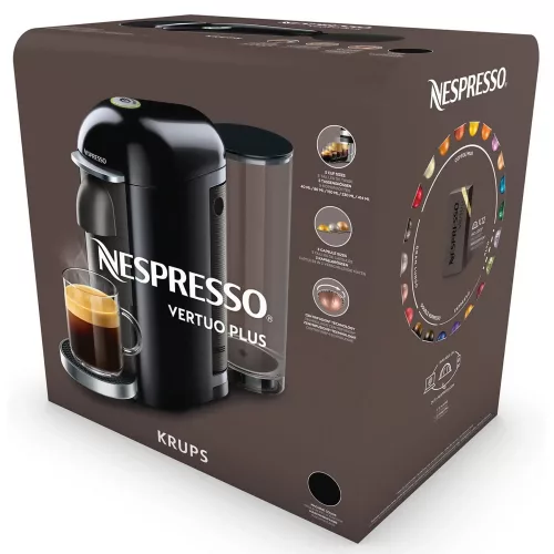 Krups Nespresso Vertuo Plus XN900T Titan Kapszulás Kávéfőző, 1260 W, Titánszürke