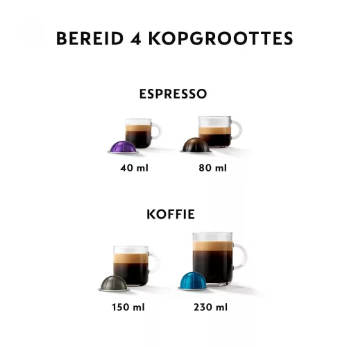 Krups Nespresso Vertuo Plus XN900T Titan Kapszulás Kávéfőző, 1260 W, Titánszürke